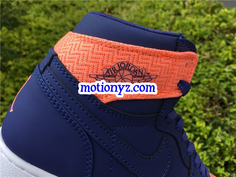 Authentic Air Jordan 1 High Retro GS Orange Blue